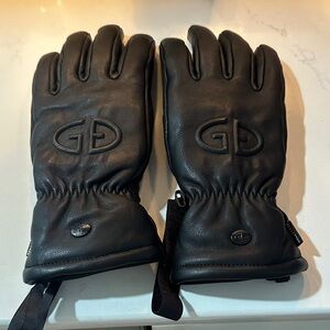Goldbergh black Leather Gloves for women size 7